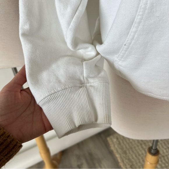 LOS ANGELES EMBROIDERED WHITE HOODIE SWEATSHIRT - Picture 7 of 9